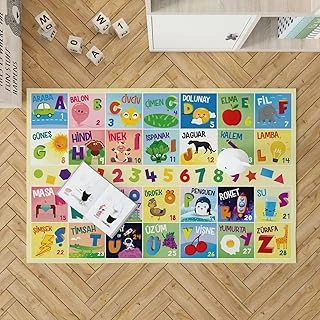 Türkçe Kelime Öğretici Oyun Matı - Bebek Oyun Halısı ürün görseli 1