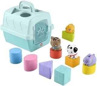 Fisher-Price Hayvan Dostlarımın Çantası Fisher-Price Şirin Dostlar Hayvan Dostlarımın Çantası, Bebekler Yürüme Çağındaki Çocuklar Için Şekil Eşleştirme Oyuncağı, 8 Blok Htw93 ürün görseli 1