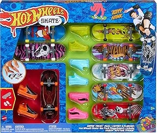 Skate Rippin' Tricks Pack - 8 Parmak Tahtası 4 Çift Kaykay Ayakkabısı, Tony Hawk'Tan Ilham Alan Tasarımlar, 5 Yaşından Büyük Çocuklar Için, Hmy19 ürün görseli 1