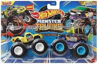 Trucks 1:64 Güçlü İkili Arabalar Totaled - Crate Danger Fyj64-Hwn57 ürün görseli 1
