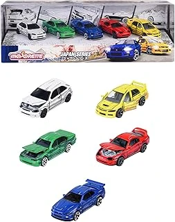 Majorette - Araç Seti Japon Serisi (5 Araba) - 5 Adet Metal Oyuncak Araba, Anime Tarzı, Her Biri 7,5 Cm, Koleksiyoncular 3 Yaşından Büyük Çocuklar Için, Serbest Hareket, Süspansiyon Açılacak ürün görseli 1