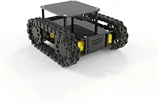 Arduino Uyumlu 4Wd Araba Black Mamba Robot Platform Seti - Palet Tekerlekli Tank Şasesi - Arazi Robot Kiti ürün görseli 1