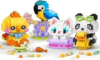 Loz Micro Block 4'Lü Hayvan Figürü Seti 4 Farklı Model Dekoratif Oyuncak Yapım Seti Yapı Blok Seti ürün görseli 1