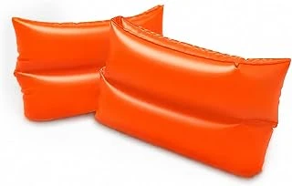 Çocuk Şişme Yüzme Kolluğu 6-12 Yaş, 25 Cm Turuncu Çift Boğumlu Kol Simidi, Deniz Havuzda Yüzme Öğrenme Desteği, Çocuklar İçin Rahat Dengeli Suya Alıştırma Yardımcısı ürün görseli 1