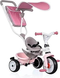 Smoby, 741401, Baby Balade 3 In 1 Bisiklet, Ergonomik Tasarım, Emniyet Kemerli, Sağlam Metal Yapı, Ayarlanabilir Direksiyon Boyu, Bagajlı Sele, Eva Lastikli ürün görseli 1