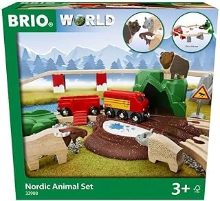 Brio 33988 İskandinav Ormanı Hayvanları Seti - Brio Ahşap Tren Aksesuarları - 3 Yıldan Itibaren Tavsiye Edilir ürün görseli 1