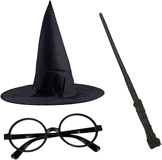 Harry Potter Şapkası Gözlük Asa Cosplay Parti Doğum Günü Cadılar Bayramı Seti 1450 ürün görseli 1