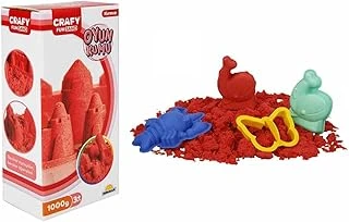 Crafy Oyun Kumu 1000 Gr Kırmızı ürün görseli 1