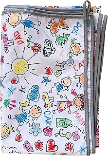 Yorni Su Geçirmez Yer/Masa Örtüsü, Aktivite, Yemek Oyun İçin, Doğa Dostu Çevreci, Ekoteks Sertifikalı,%100 Polyester, Family, 150X100Cm, Dikdörtgen ürün görseli 1