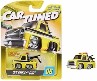 Mgae Cartuned S3 1987 Chevy C10 Sarı Çekici Araba, Diecast Koleksiyon Arabası, Metal Gövde, Çok Renkli ürün görseli 1