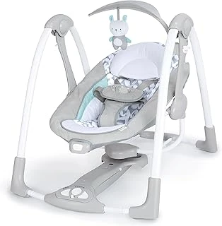 Ingenuity Convertme 2'Si 1 Arada Kompakt Taşınabilir Bebek Salıncağı Bebek Koltuğu, Akülü Titreşimler, Otomatik Sallanma, Doğa Sesleri - 9 Kg'A Kadar ürün görseli 1