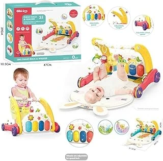 Vardem Oyuncak Vardem Piyanolu Bebek Yürüteci Tavşan Desenli Kırmızı Oyun Halısı 2 In 1 ürün görseli 1