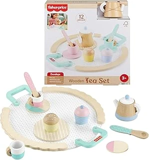Fisher-Price Ahşap Çay Seti Okul Öncesi Çağdaki Çocuklar Için 12 Ahşap Parçadan Oluşan Fisher-Price Ahşap Çay Partisi Seti Hxt82 ürün görseli 1