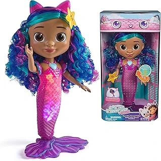 Dreamworks Gabby'S Dollhouse Film, Sing & Shine Mermaid Gabby, Işıklar Sesler Ile Su Geçirmez Deniz Kızı Bebek, 3 Yaş Üzeri Kız Erkek Çocuk Oyuncakları ürün görseli 1
