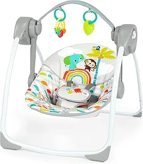 Bright Starts Cennet Taşınabilir Kompakt Otomatik Müzikli Bebek Salıncağı, Uniseks, Yenidoğan Üstü ürün görseli 1