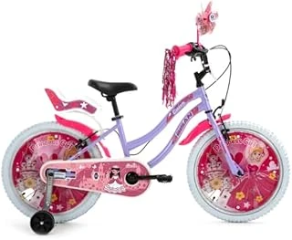 Bisan Bisan Queen Çocuk Bisikleti 30 Cm V Fren 20 Jant 1 Vites Metalik Lila Pembe ürün görseli 1