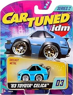 Mgae Cartuned Jdm Seri 2 1983 Toyota Celica Supra, Mavi, Metal Gövde, Diecast Koleksiyon Arabası ürün görseli 1