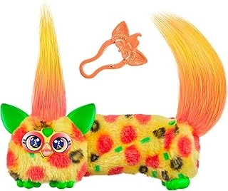 Furby Dj Furblets Pepp-Oh-Roni Mini Elektronik Peluş Oyuncak, Komik Gerilebilir Ses Efektleri Müzik, Furbish, Pizza Renkleri Konuşuyor ürün görseli 1