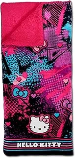Northwest Hello Kitty Bulut Sherpa Pijama Çantası, 68,5 Cm X 157,5 Cm, Slumber Kitty ürün görseli 1