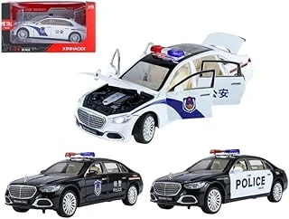 Vardem Kutulu Çek Bırak 1:24 Işıklı Sesli Kapıları Açılan Mrs Polis Araba ürün görseli 1