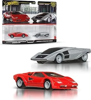 Car Culture 2'Li Paket, 1:64 Ölçekli Araçlardan Oluşan, Benzersiz Çiftler, Real Riders Tekerlekler, Metal/Metal Şasi, Koleksiyonculara Uygun Hediye, Jbl02 ürün görseli 1