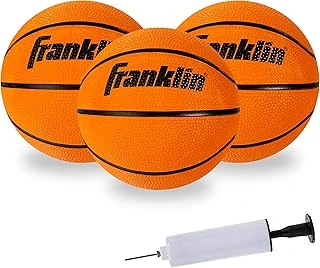 Franklin Sports İç Mekan Mini Basketbol Topu, 3'Lü Paket, 12.7 Cm, 6+ Yaş Çocuklar İçin ürün görseli 1