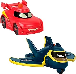 Fisher-Price Batwheels™ Işıklı Yarışçılar Fisher-Price Dc Batwheels 1:55 Ölçekli Işıklı Oyuncak Arabalar, Redbird Batwing, 2'Li Set, Çocuklar Için Oyuncaklar Hml26 ürün görseli 1