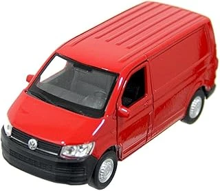 Welly 1:38 Volkswagen Transporter T6 Van Çek Bırak Minibüs (Kırmızı) ürün görseli 1