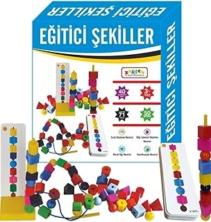 Eğitici Şekiller Ipe Dizme Boncuk Sıralama Bak Diz Boz ürün görseli 1
