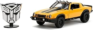 Jada Transformers Rise Of The Beast 1:24 1977 Chevy Camaro Bumblebee & Badge Döküm Araba, Çocuklar Yetişkinler Için Oyuncaklar ürün görseli 1