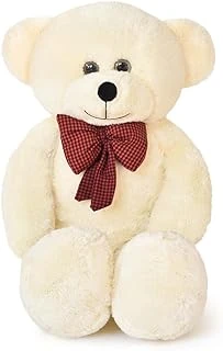 100 Cm Dev Pelüş,Papyonlu Ayı,Peluş,Yumuşak Sevimli Büyük Boy Oyuncak,Sarılmalık,Papyonlu Ayıcık,Sevgiliye Hediye Ayıcık,Dev Ayı,Büyük Boy (Krem) ürün görseli 1