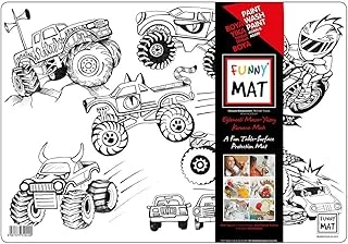Akademi Çocuk Funny Mat Canavar Kamyonetler 33,5X48Cm ürün görseli 1