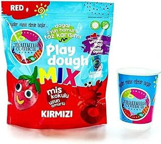 Kendin Yap Kendin Oyna Doğal Oyun Hamuru Toz Karışımı-Kırmızı ürün görseli 1