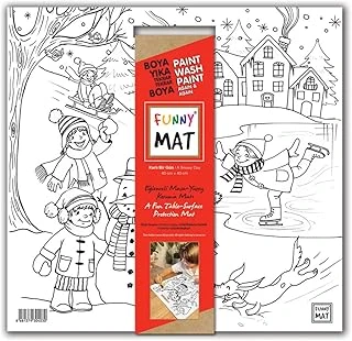 Akademi Çocuk Funny Mat White 40X40Cm - Karlı Bir Gün ürün görseli 1