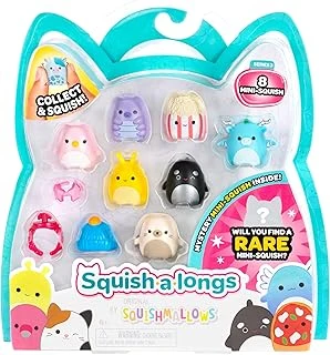 Squish-A-Longs 8'Li Paket - Seri 3 - (8) 1 Inç Mini Quish 2 Aksesuar, Yüzük, Koleksiyoncu Rehberi - Koleksiyon, Ticaret, Play ürün görseli 1