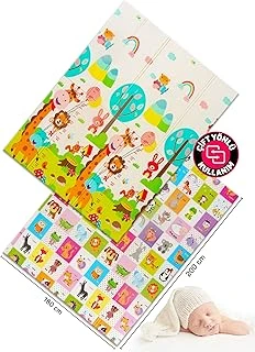 Circle Neşeli Zürafa +Animals,Katlanabilir Oyun Halısı -Ekstra Large - 180X200X1 Cm-Taşima Çantasi Yaninda ürün görseli 1