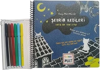 Akademi Çocuk Funny Mat Kalemli Mini Set Şehrin Kedileri23X23Cm ürün görseli 1