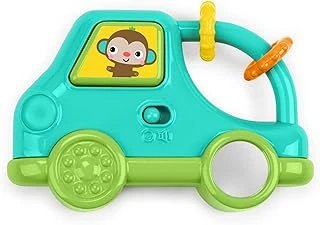 Bright Starts Safari Driver Müzikli Işıklı Yanınıza Alınabilir Oyuncak, Maymun, Hareket Halindeyken Seyahat Etkinliği, Üniseks, Mavi, 3 Aylık Daha Büyük Bebekler İçin ürün görseli 1