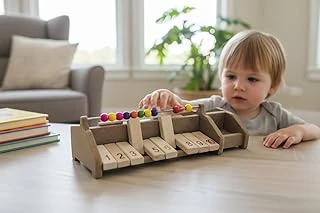 Smartmath Abacus Game Set – 2 Kişilik Ahşap Matematik Oyunu | Abaküs Ile Sayı Öğrenme & Toplama Kartları | Eğitici Stem Seti | Çocuklar Için Yılbaşı Hediyelik Zeka Oyunu ürün görseli 1