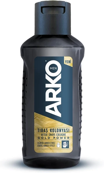Arko Men Tıraş Kolonyası Gold Power Egzotik Amber Etkili 255 Ml ürün görseli 1