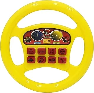 Pop Konsol Sesli Müzikli Pilli Direksiyon Türkçe Eğitici Oyuncak Sarı Ps116803 ürün görseli 1