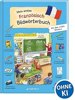 Mein Erstes Französisch Bildwörterbuch: Wörterbuch Zum Französisch Lernen Mit Über 1000 Begriffen Für Ab 3 Jahren ürün görseli 1