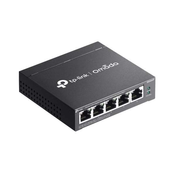 TP-LINK ES205GP 5 PORT YÖNETİLEBİLİR 65W POE SWITCH - Resim 2