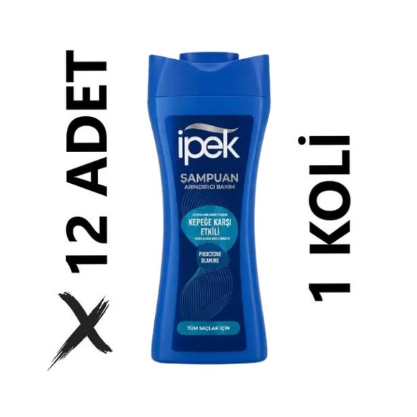 İpek Tüm Saçlar İçin Kepeğe Karşı Etkili Şampuan 12 x 480 ml ürün görseli 1