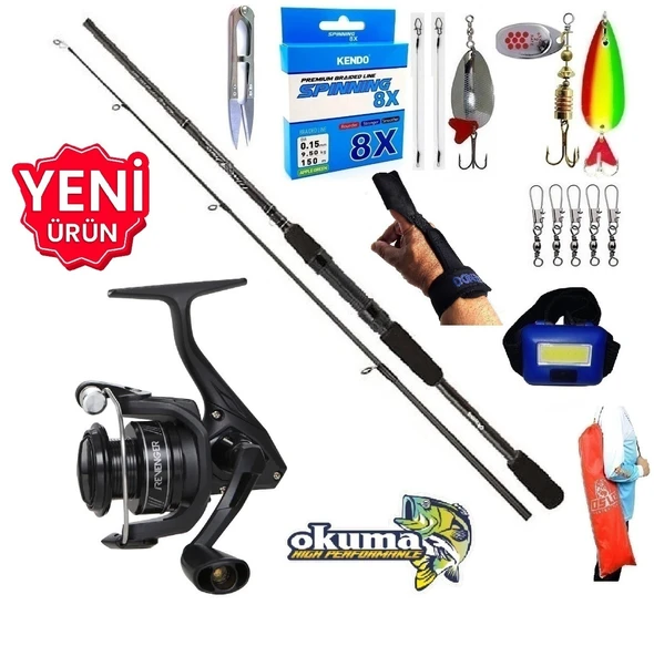 Okuma Revenger Rv-4000A 270cm 7-30gr Karbon Wave Power Turna Spin Olta Takımı Seti ürün görseli 1