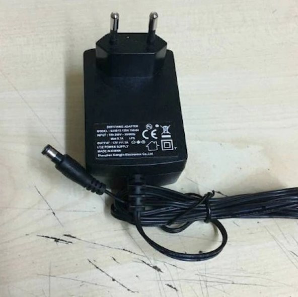 12 VOLT 2 AMPER ADAPTÖR 12V 2A 5.5mm 2.5mm ürün görseli 1