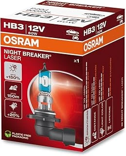Ampul Night Breaker Laser Hb3 12V 60W%150'Ye Kadar Fazla Işık 150M'Ye Kadar Fazla Görüş Açısı,%20'Ye Kadar Beyaz Işık 9005Nl ürün görseli 1