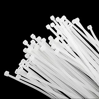 100 Adet Cırt Kelepçe 3,6X370 Mm Plastik Beyaz Renk Zip Kablo Bağı Çok Amaçlı Bağlama ürün görseli 1