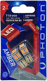 Photon T10 Led Amber Turuncu Ampul, W5W, 12V, 2'Li Paket, Turuncu ürün görseli 1