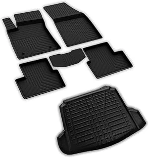 Ferrous Autoaccessories Renault Megane 4 Sedan Ile Uyumlu 4D Paspas Çift Kulaklı 3D Bagaj 2016 Üstü ürün görseli 1